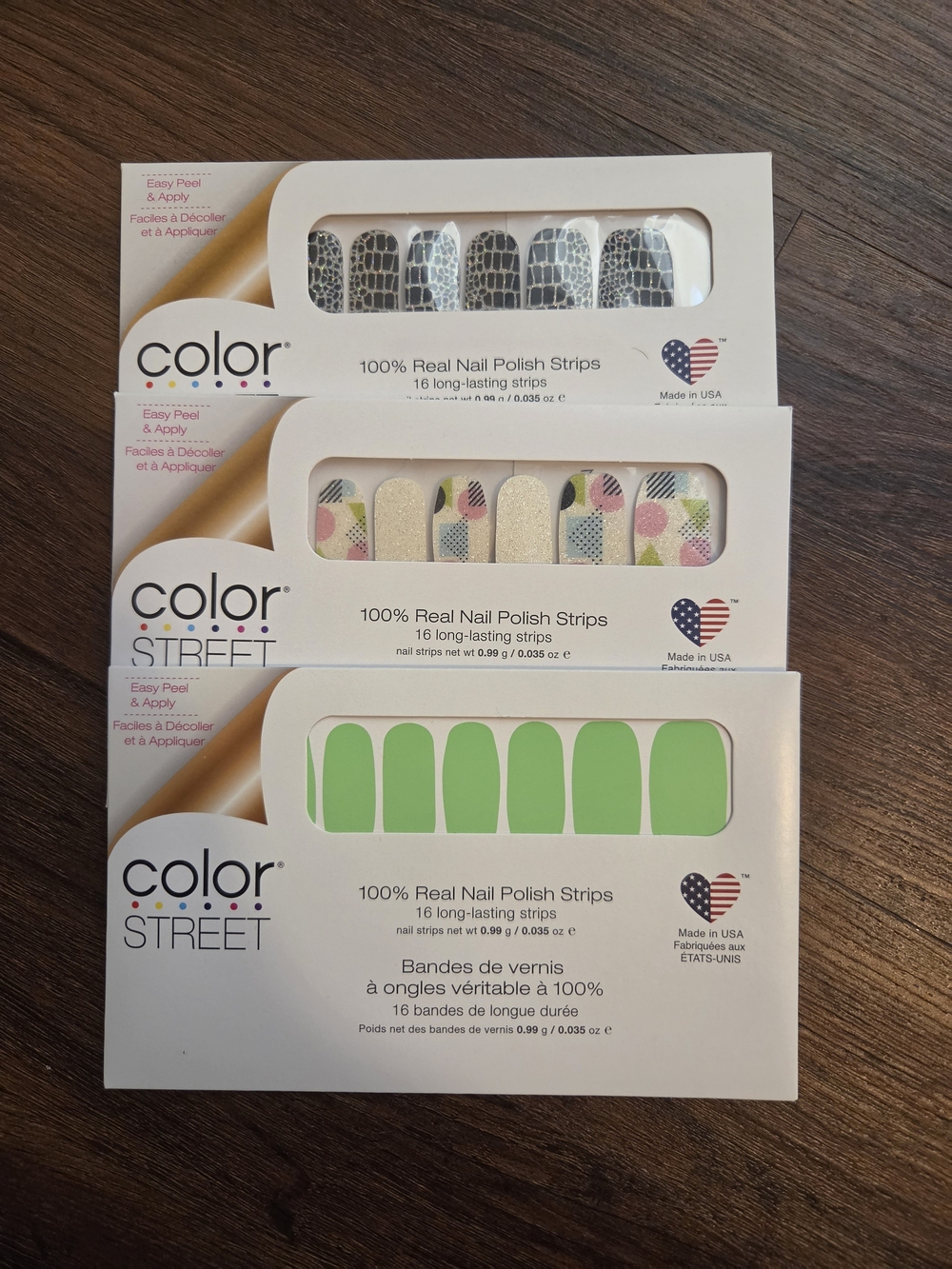 Color Street Nail Polish Strips Kits - 3 Sets Of Nail Strips